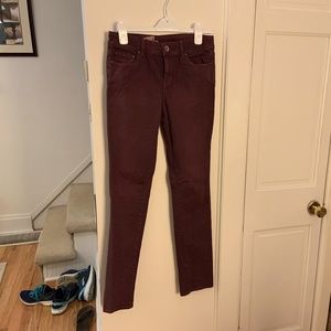 Purple denim pants